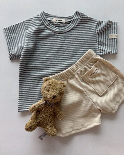 AOSTA08｜(6m-5y) 7色小標口袋短褲16