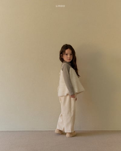 Lindo38｜(80cm-125cm) 毛毛緞帶背心11