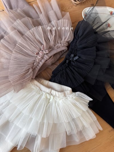 Marron 29｜(1y-6y) 澎澎薄紗褲裙2