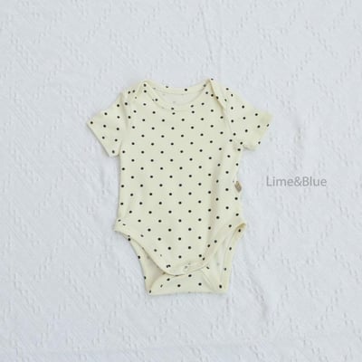 LIME&BLUE28｜(55-80cm)  明星波點包屁衣7