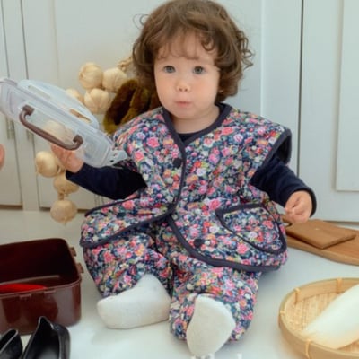 Oottbebe38｜(1y-7y) 	氣質小碎花背心套裝11