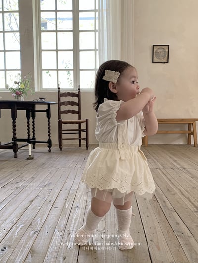 JE19｜(73-120cm) 花邊襯衫/吊帶包屁裙5