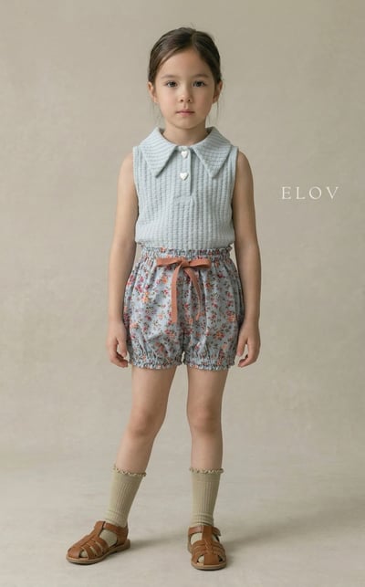 Mon petit20｜(73-118cm) 碎花抽繩短褲3