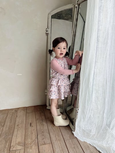 Azalea20｜(85-125cm) 小碎花餅背心6