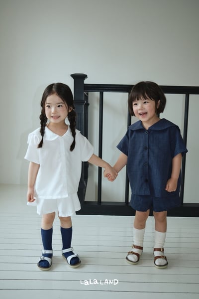 lala land46｜(75-120cm) 2色簡約翻領襯衫14