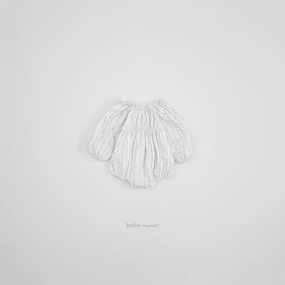 bebe nine06 (65-90) 2色荷葉立領碎花包屁衣17