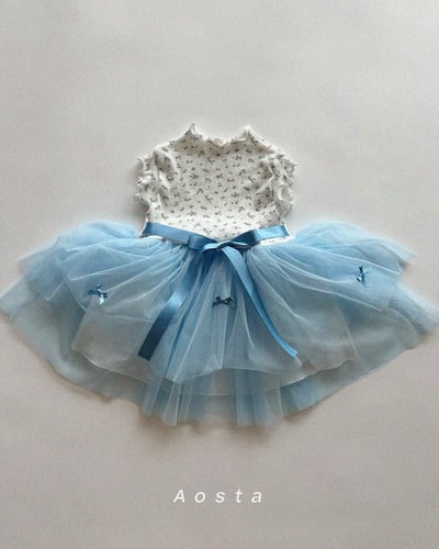 AOSTA65｜(6m-5y) 3款山茶花蕾絲連身裙5