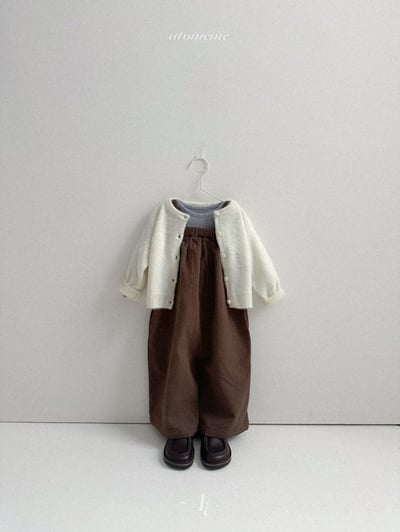 Atomeme29｜(70cm-110cm) 簡約毛絨針織開襟外套9