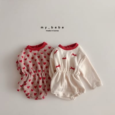 my_bebe21｜(-6m-12m-) 刷毛束腰印花包屁衣13