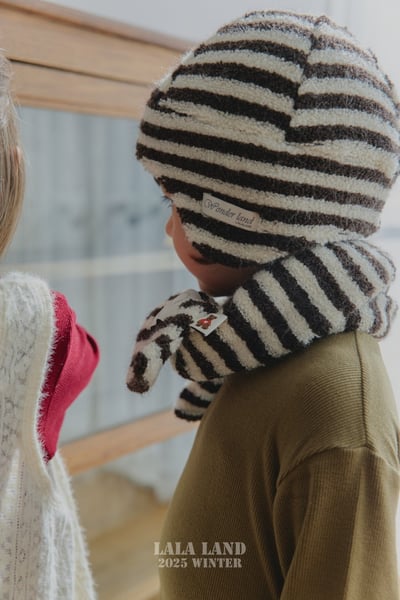 lala land48｜(free) 2色條紋保暖毛帽5