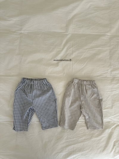 Bloom.b25｜(0m-7y) 經典格紋直筒褲3