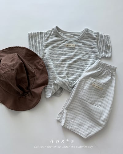 AOSTA13｜(6m-5y) 5款圓領條紋上衣6