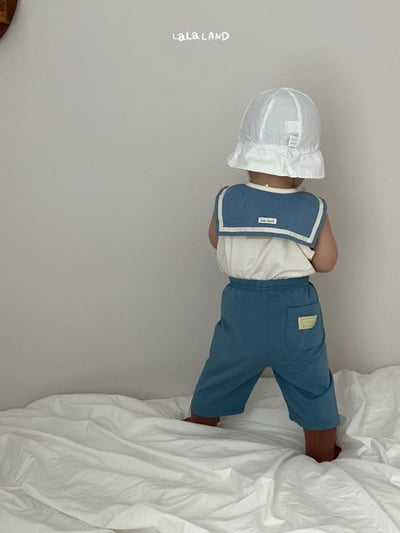 lala land40｜(3m-18m) 2色水手綁帶圍兜8