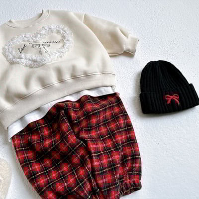 vivid108｜(free) 蝴蝶結針織反褶毛帽7