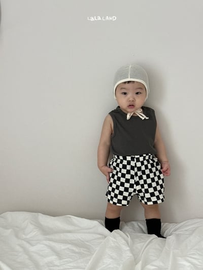 lala land17｜(3m-18m) 3色經典棋盤格紋短褲6