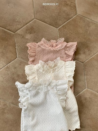 Bebe holic41｜(3m-18m) 中領蕾絲上衣6