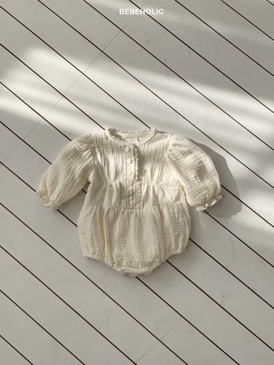 Bebe holic42｜(3m-18m) 蕾絲滾邊設計包屁衣19