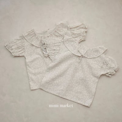 mimi market33 (75-90cm)  碎花荷葉邊上衣3