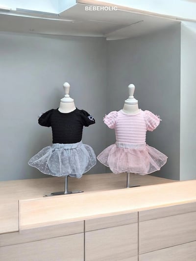 Bebe holic42｜(3m-18m) 公主泡泡袖上衣8