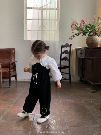 JE586｜(73-100cm) 花邊翻領襯衫/細肩連身褲13