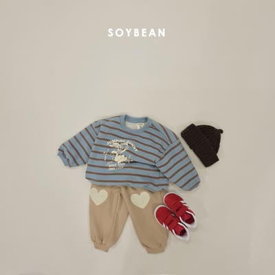 Soybean58｜(75cm-118cm) 小兔條紋休閒上衣11