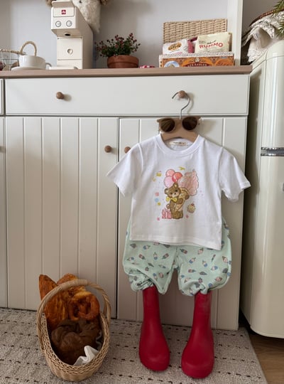 LePetitmot14｜(80-125cm) 冰淇淋熊上衣9