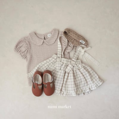 mimi market03 (75-90cm)  格子吊帶半身裙7