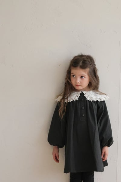 FLO30｜(75-135cm) 2色雪花翻領洋裝13