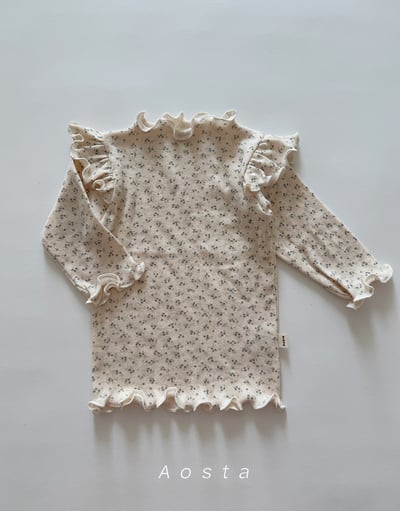 AOSTA28｜(6m-5y) 飛袖捲邊上衣6