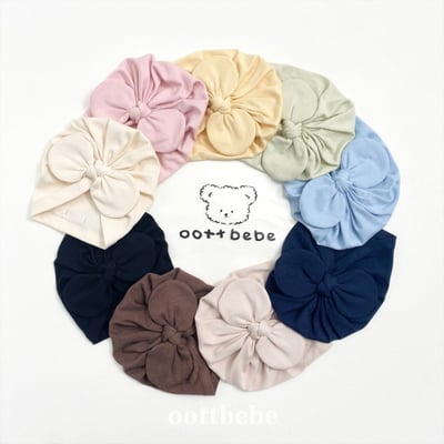 Oottbebe40｜(Free) 9色大蝴蝶包頭頭巾1