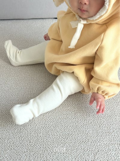 Nutt09｜(3m-16m) 小兔刷毛連身包屁衣7