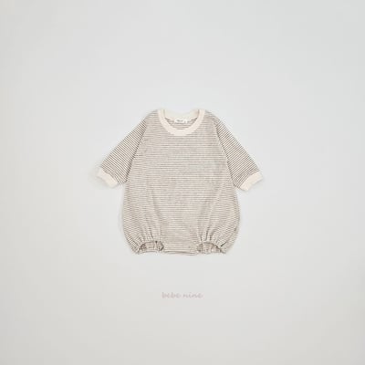 bebe nine20 (55cm-75cm) 3色經典條紋包屁衣13