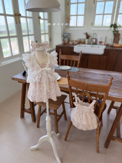 Marron51｜(1y-6y) 夏日碎花薄紗洋裝15