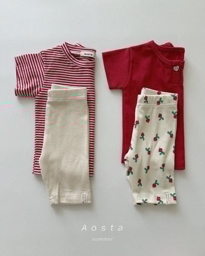 AOSTA51｜(6m-5y) 心形鈕釦素色上衣5