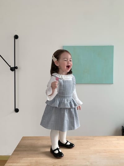 JE637｜(73cm-110cm) 麻花和葉背心洋裝/喇叭袖上衣18