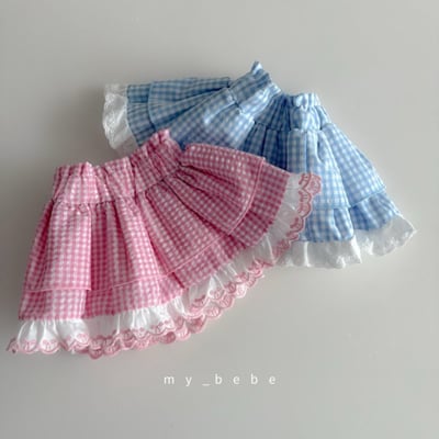 my_bebe27｜(80-120cm) 格紋蓬蓬褲裙12