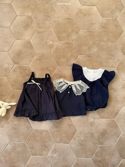 Bebe holic22｜(3m-18m) 編織領連身服9