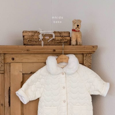 M-KIDS04｜(65-80cm) 2色絎縫夾層棉碎花連身衣5