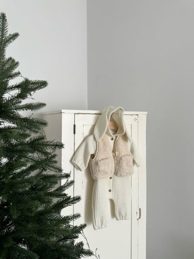 MONBEBE10｜(1y-8y) 刷毛牛角扣背心10