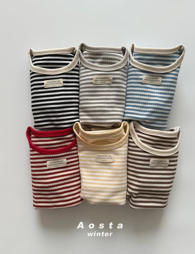 AOSTA57｜(6m-5y) 羅紋圓領上衣4