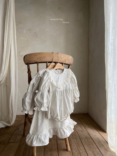 Anne Shirley07｜(3m-22m) 1色蕾絲碎花公主包屁衣5