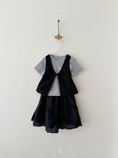 Atomeme31｜(70-110) 花邊摺邊長裙5