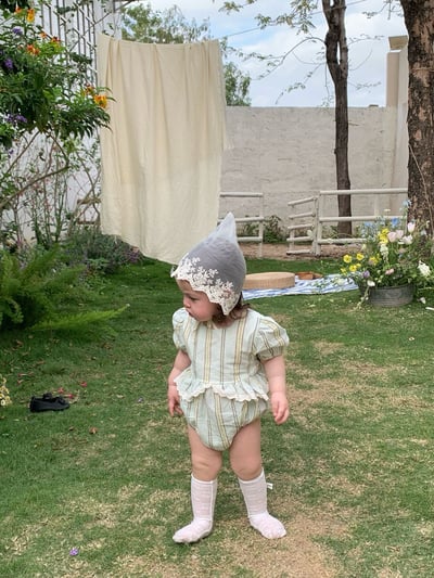 JE24｜(66-120cm) 森林條紋包屁衣/洋裝15