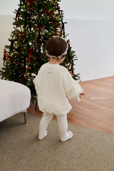 bebe nine21 (65cm-75cm) 3色蝴蝶結緞帶褲襪5