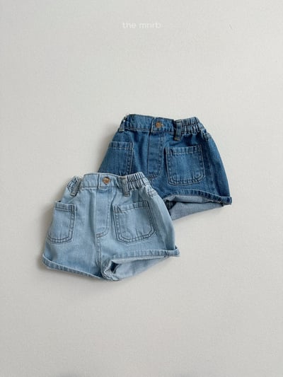 MiniRobe35｜(70-110) 雙口袋牛仔短褲4