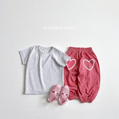 vivid90｜(78cm-125cm) 3款可愛愛心慢跑長褲9