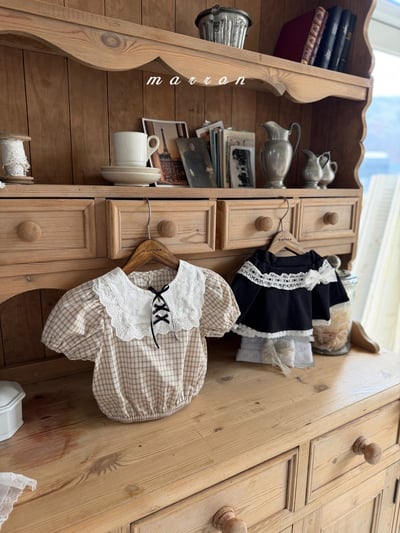 Marron19｜(1y-6y) 蕾絲蘋果襯衫13