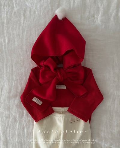 AOSTA66｜(6m-5y) 毛球連帽圍巾22