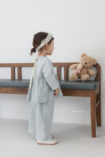 bebe nine14  (65-115) 2色經典蝴蝶結綁帶套裝6