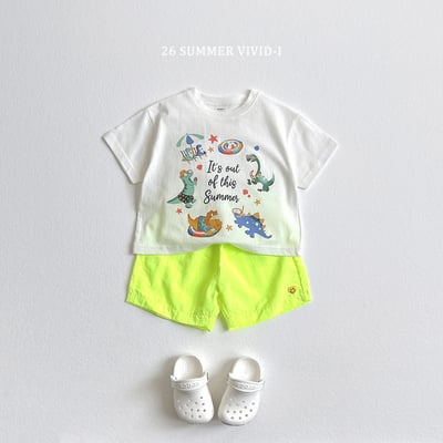 vivid76｜(78cm-125cm) 3款休閒恐龍渡假短袖上衣11